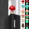 Glow in The Dark Mushroom Family Hinge Heads - Door