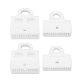 VGOL 2 Sets Window Glass Channel Clip for Car Front Door Plastic Auto Visor Accessories for Vehicle 51337020660 Compatible with Toyota/Corolla/Highlander (White)