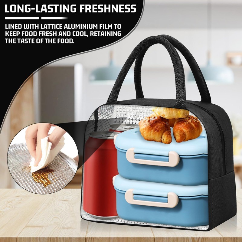 TIECHI Insulated Lunch Bag for Adults Kids, Pack Small Cool