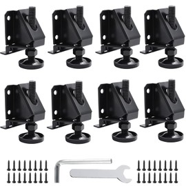LOSYHU 8PCS Adjustable Feet Levelers Heavy Duty Leveling Feet for Furniture, Hexagon Nuts Lock Furniture Legs Levelers Leveling Feet for Workbench, Cabinets, Table, Shelving Units and More