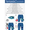 2-Pack Iron-On Denim Patches for Jeans Oval Knee and Elbow