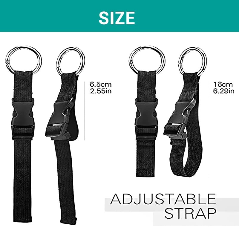 2 Pack Add a Bag Strap - Adjustable Suitcase Belt
