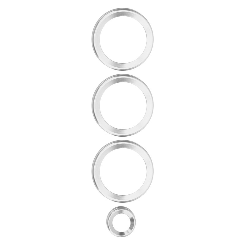 4Pcs A/C Knob Ring Trim Volume Adjuster Decor Fit for