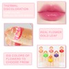 BINGBRUSH Crystal Flower Jelly Color Changing Lipstick,Long Lasting Lip Care