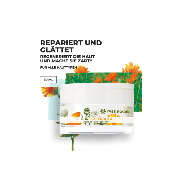 Yves Rocher Crema Facial Regeneradora, Dia/Noche, 50 ml