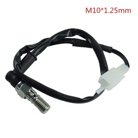 RAYANA Universal Motorcycle Rear Brake Light Switch Banjo Bolt M10x1.25 Pitch (M10-1.25-Pin)