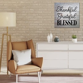 Thankful Grateful Blessed Grateful Wooden Sign Wood Plaque with Bark Wood Carved Family Name Signs Wooden Menu Boards Routed Wood Signs Near Me Smooth Classic Love for Engaged 40X40