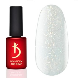 kodi professional Top Coat Gel No Sticky, Glossy Finish, Milky, Sparkle Led Nail (No Sticky Top Sparkle Gold, 7ml)