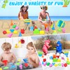 Collapsible Beach Toys Set for Kids Toddlers, Travel Sand Castle