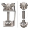 ULTECHNOVO Heavy Duty Stainless C-clamp for Woodworking Jaw Opening Clamping