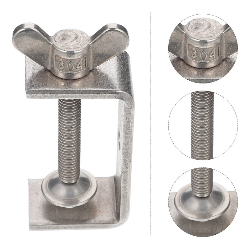 ULTECHNOVO Heavy Duty Stainless C-clamp for Woodworking Jaw Opening Clamping