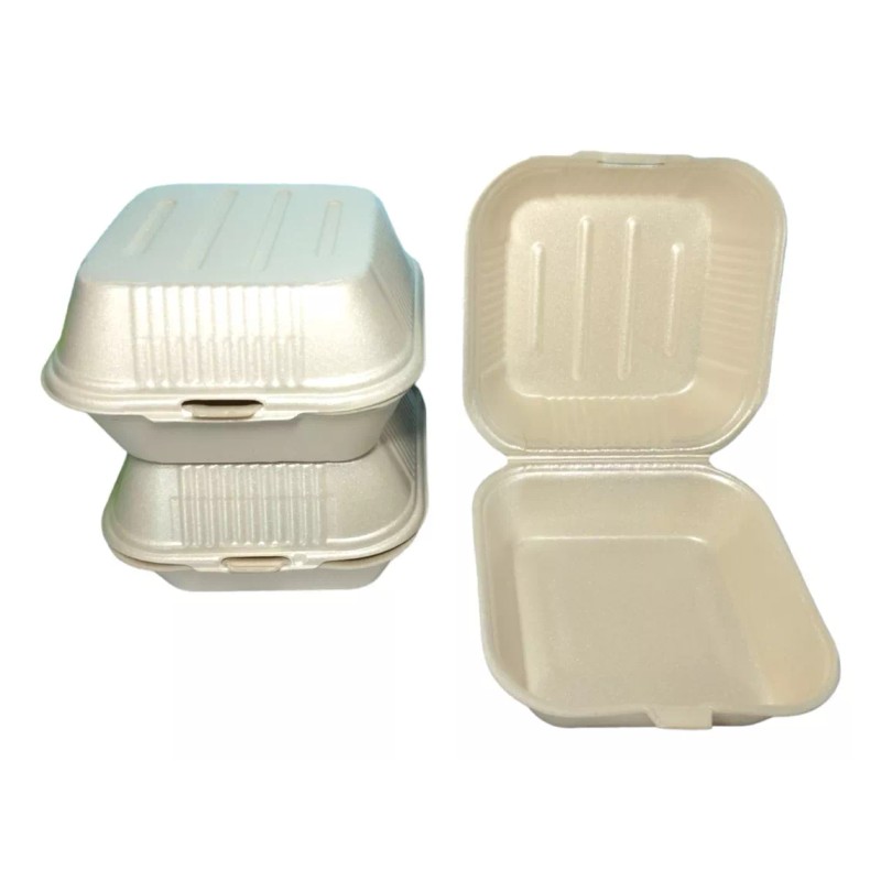 Reyma Contenedor P/hamburguesas Biodegradable Desechable 50 Pz