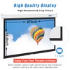 LopBast Screen 100INCH Manual Pull Down White Projector Screen 16:9