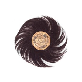 YOYO Hair Whole Wig, 100% Human Hair, Part Wig, Wig, Wig, Hair Loss, Gray Hair, Hidden Top Piece, Crown Area, Women's, Unisex, Hair Enhancement (Muted Chestnut Color (Artificial Skin))