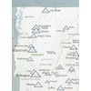 New England Ski Resorts Map 18x24 Poster (White & Light