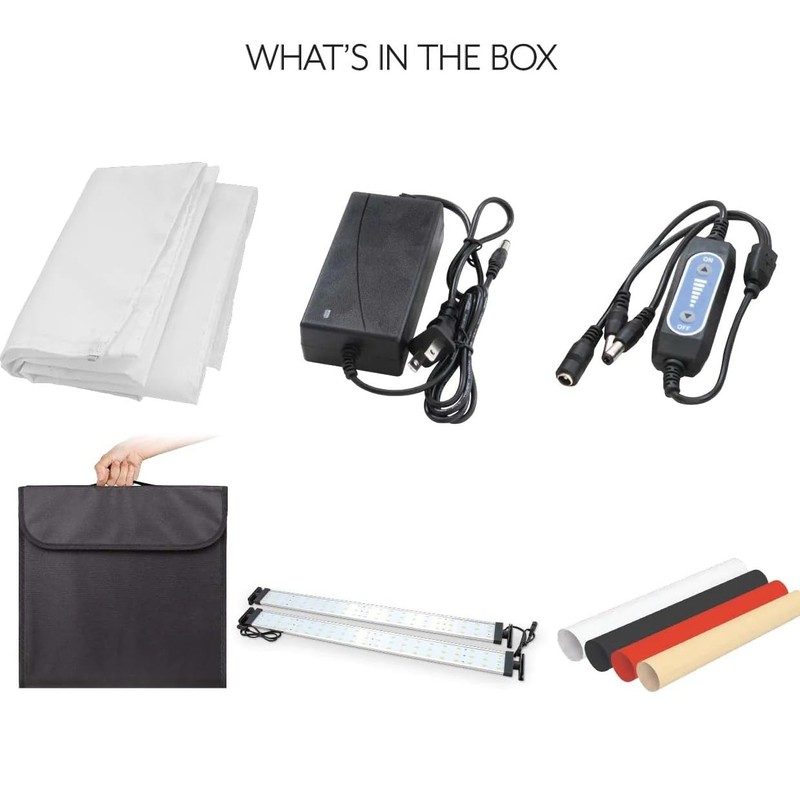 Bower Portable 24" Studio Light Box for Smartphones, DSLRs &