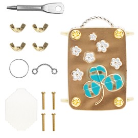 APOMOONS Mini Flower Press, Micro Flower Press, Children's Craft Sets, Plant Press with Tools and 20 Sheets of Paper, Metal Flower Press, Micro Flower Press for DIY Art, 5 x 3.5 cm
