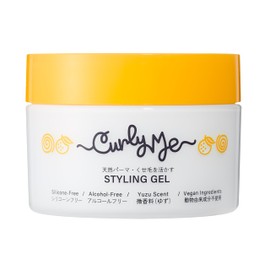 Curly Me Hair Styling Gel, Faint Fragrance (Yuzu), 6.3 oz (180 g), Curly Hair, Tenpa, Hair, Perm