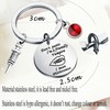 bobauna Phlebotomist Keychain Medical Lab Tech Gift (phlebotomist needle keychain)