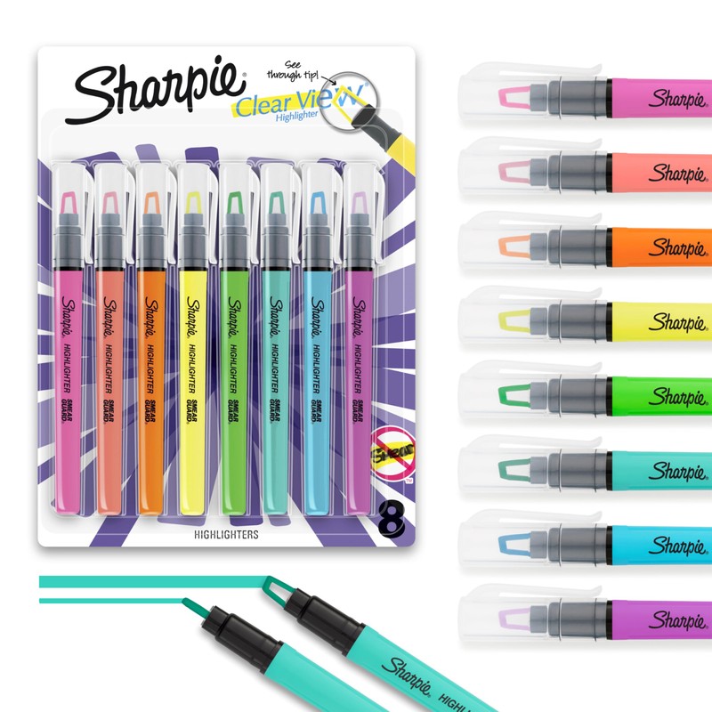 Sharpie Clear View - marcatextos