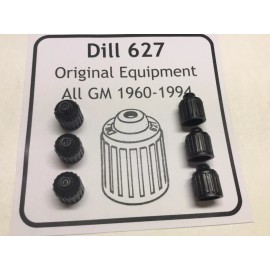 6 OEM Camaro 1967 1968 1969 1970 1971 1972 1973 Dill 627 tire valve stem caps