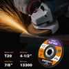 Shawya 20 Pack Ceramic Flap Discs 4 1/2 for Angle