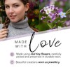 Silver Heart Pendant In Silver Poppy Medium Teardrop 45.72 cm