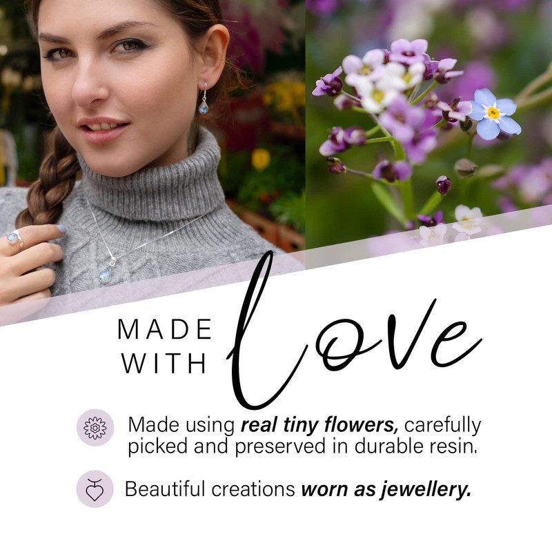 Silver Heart Pendant In Silver Poppy Medium Teardrop 45.72 cm