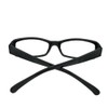 Inlefen Schlanke rechteckige Lesebrille Retro Vintage Brillen Herren Damen (black