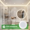 HOMEOW LED Recessed Spotlight, 230 V, Dimmable, Flat, 7 W