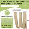Party Village 10ftx20ft Beige Ceiling Curtain for Wedding Parties –