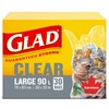 Glad Clear Garbage Bags - Large 90 Litres - 30