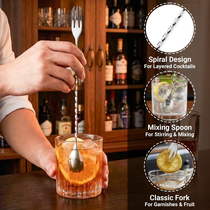 AIZOE 3 Pack Bar Set, Includes Shot Measure Jigger 2