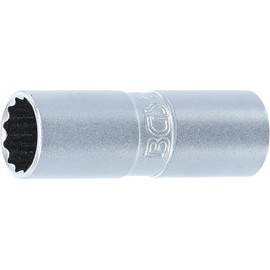 BGS 2385 | Spark Plug Socket with Rubber mount, 12-point | 12.5 mm (1/2") Drive | 16 mm