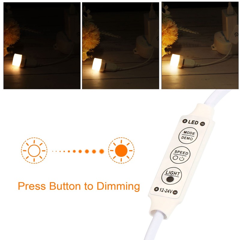 sourcing map Pack of 3 LED Strip Dimmer 12 V