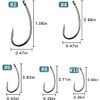 200pcs Carp Fishing Hooks Curve Shank Barbed and Barbless Carp