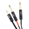 Maro 3.5mm 1/8" TRS to Dual 6.35mm 1/4" TS Mono