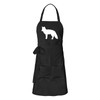 Huuraa Apron Fox Silhouette Gift Cotton Fox Gift Idea, black,