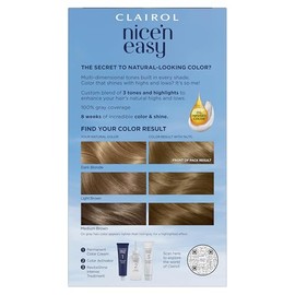 Clairol Nice 'n Easy Permanent Hair Color, 7C Dark Cool Blonde, 3 Count, Blondes