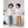Boys Pyjamas 4-Piece Set Kids Clothes Stretch Ribbed Cotton Sleepwear