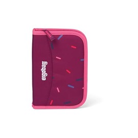 ergobag Lyra Pencil Case Set, 22 Pieces, Colouring Pencils, Timetable Compartment, Change Compartment, Ruler, Subary Power - Purple, Single colour