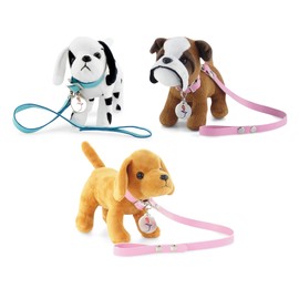 Emily Rose Pets Toy Puppy Bundle for Kids, Brown Toy Dog, Dalmatian, Bulldog with Accessories - Little Girl Boy Toys, Playset for 3+ Year Old Girls Boys, Gifts for 3+ Year Old Child, Toys Age 4-5