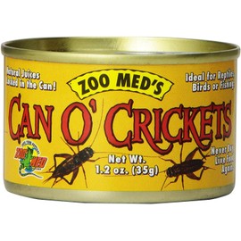 Zoo Med Laboratories 4 Pack Can O Crickets Pet Food, 1.2 Ounces Per Can