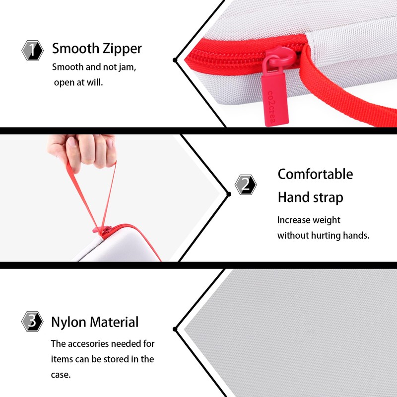 (Case Only) 8BitDo Retro 18 Mechanical Tempad Storage Case, White