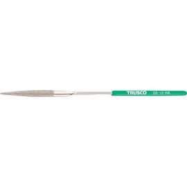TRUSCO GS-12-HA Diamond File for Precision Use, Blade Length 1.6 inches (40 mm), Half Round