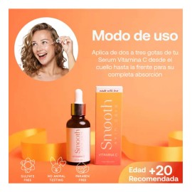 Serum Facial Vitamina C Smooth Skincare  A. Hialurónico                                                                                               