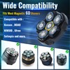 Magnetic 6D Shaver Replacement Heads, 2-Pack