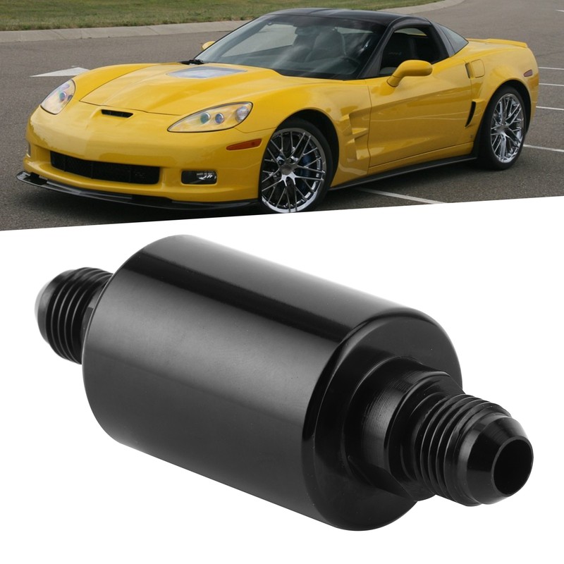 Car High Flow Inline Fuel Filter Aluminium Alloy 100 Micron