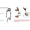 Gas Forge Dual Burners with Regulator Propane Forge Metal Melting