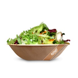 FOOGO Green 10 Disposable Palm Leaf Serving Bowls 8"(20cm) 26.5oz (750ml) Party Salad Bowls Deep Round Eco Friendly Biodegradable Wedding Party Bowls Like Wooden Bowl Paper Bowl Christmas Tableware